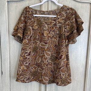 Paisley Print Women's Top